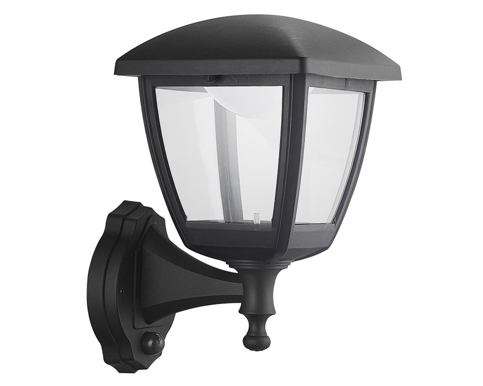 Farol pared LED con sensor Temis negro Abitare-0