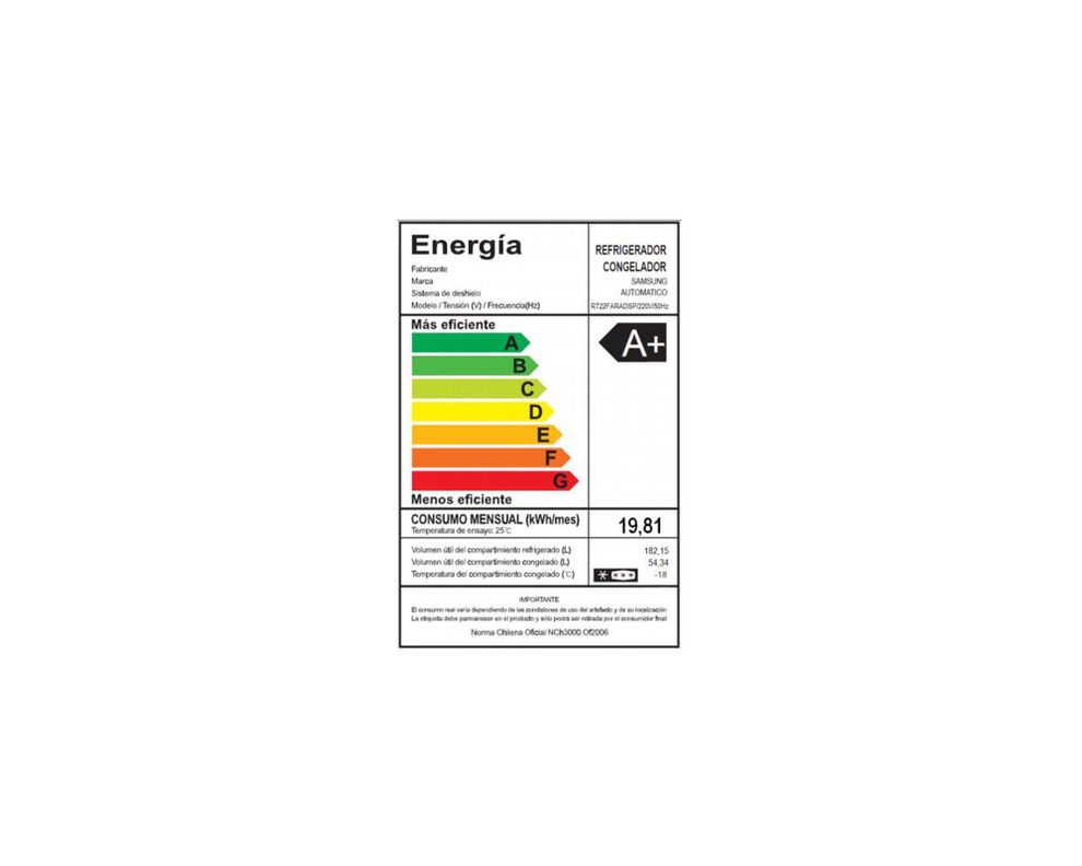 Refrigerador Top Mount no frost 234 litros RT22FARADS8/ZS plateado-5