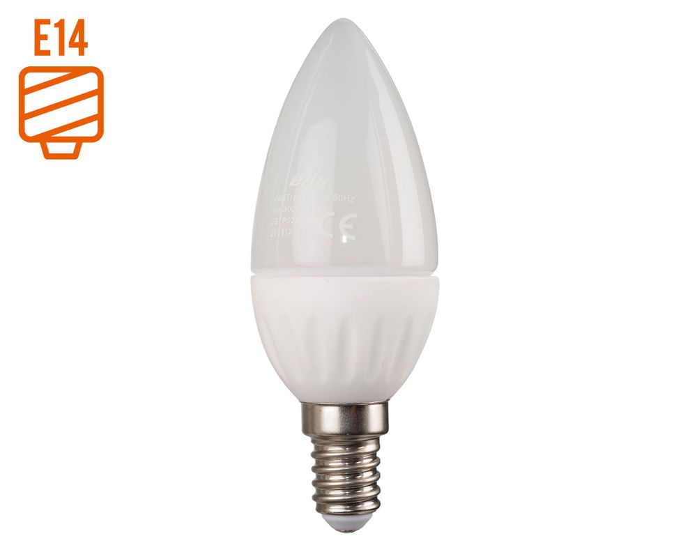 Ampolleta LED 6W E14 luz cálida vela Elfa.-0