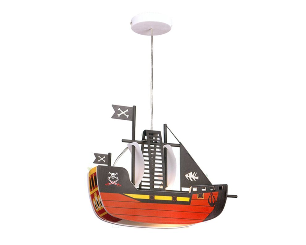 Lámpara colgar 1L E27 Barco pirata Tempora.-1
