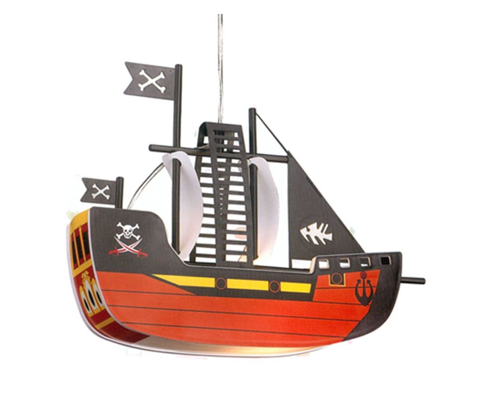 Lámpara colgar 1L E27 Barco pirata Tempora.-0