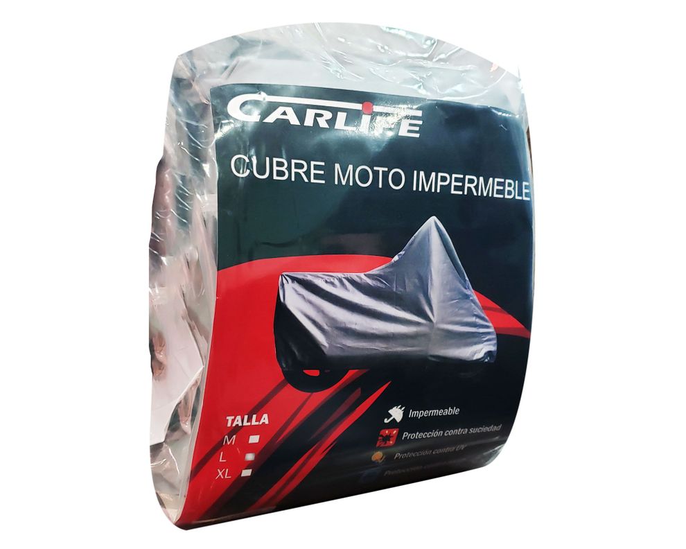 Cubre moto M Impermeable gris Carlife.-1