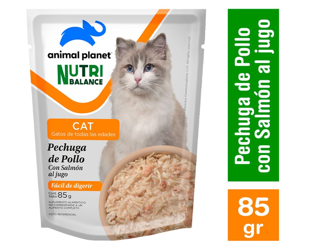 Alimento húmedo gato 85 gr pollo Animal Planet NB.-0
