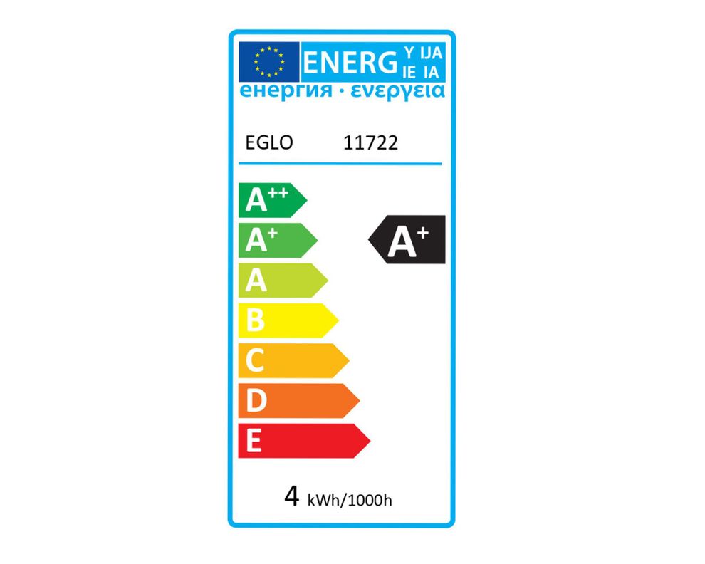 Ampolleta LED 4W E27 luz cálida 12 cm Eglo-2