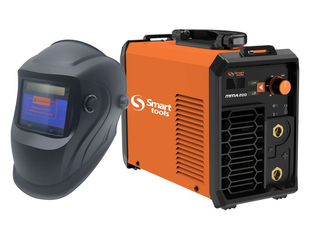 Soldadora Inverter 200 + máscara soldar Smart Tools.-1