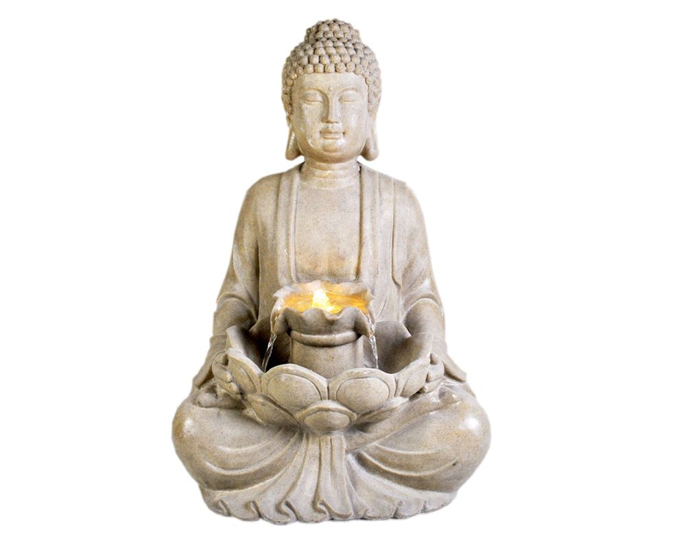 Fuente Buda con luz LED Outzen.-0