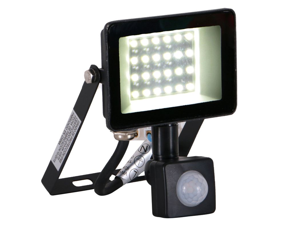 Proyector LED 10W Ultra plano negro Drl.-1