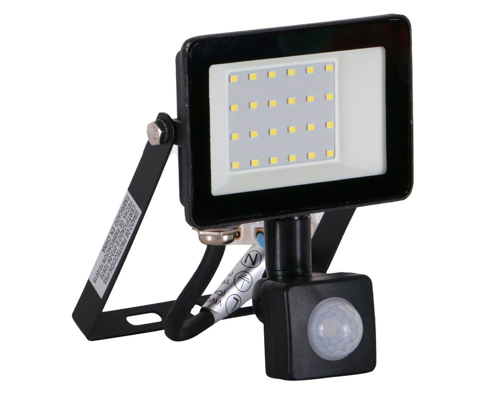 Proyector LED 10W Ultra plano negro Drl.-0