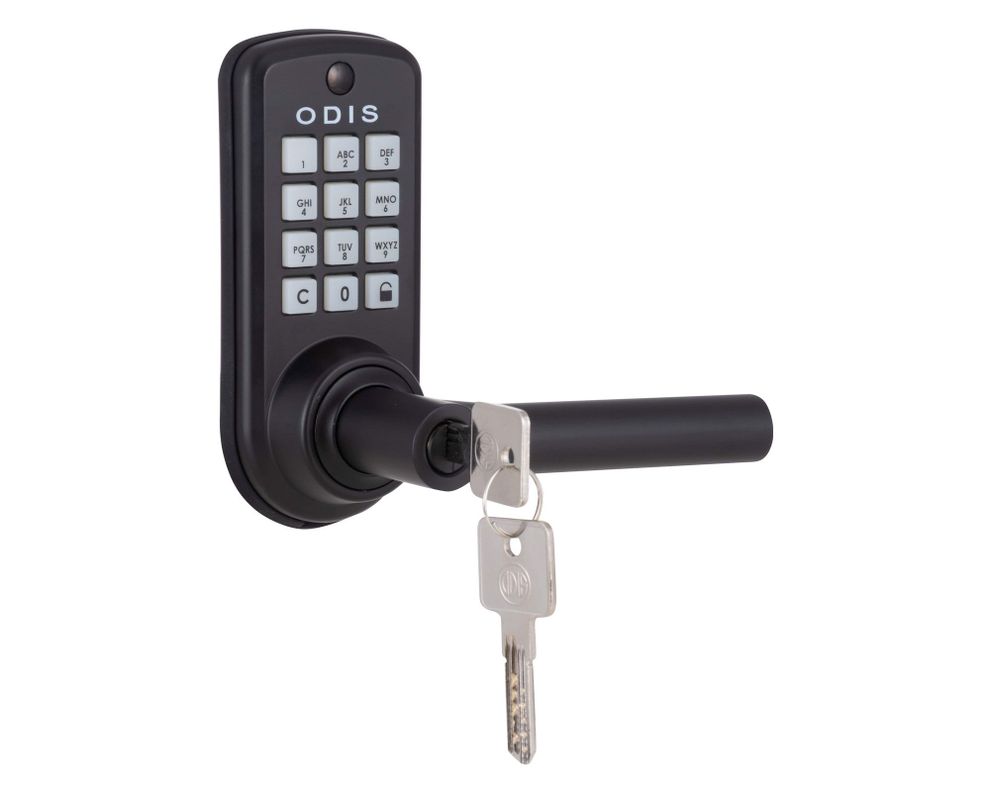 Cerradura digital manilla entrada 6600 negro Odis.-2