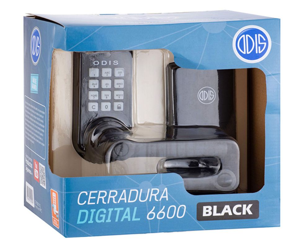 Cerradura digital manilla entrada 6600 negro Odis.-4