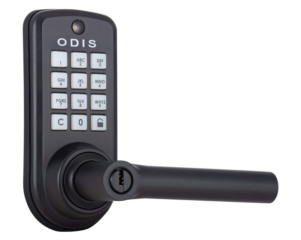 Cerradura digital manilla entrada 6600 negro Odis.-1