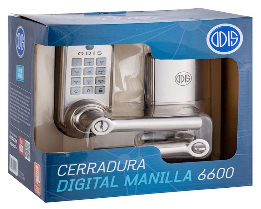 Cerradura digital manilla entrada 6600 inox Odis.-3