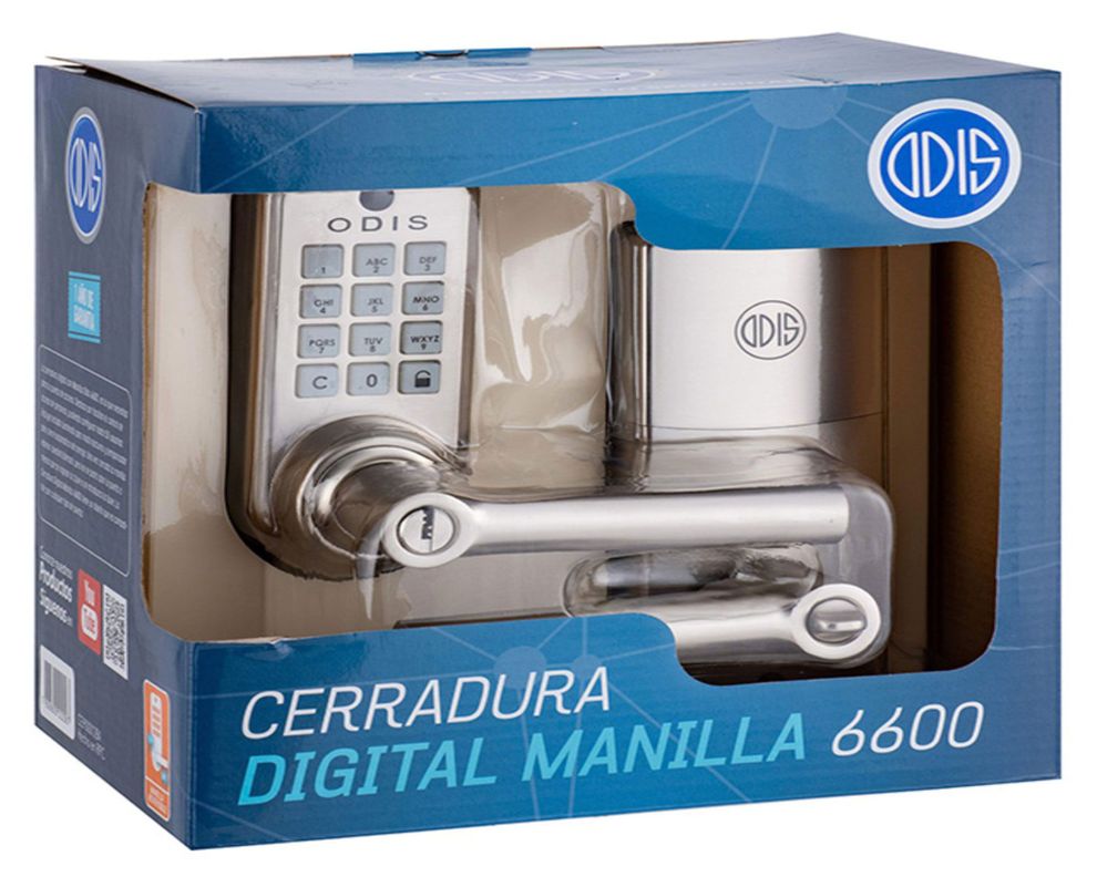 Cerradura digital manilla entrada 6600 inox Odis.-4