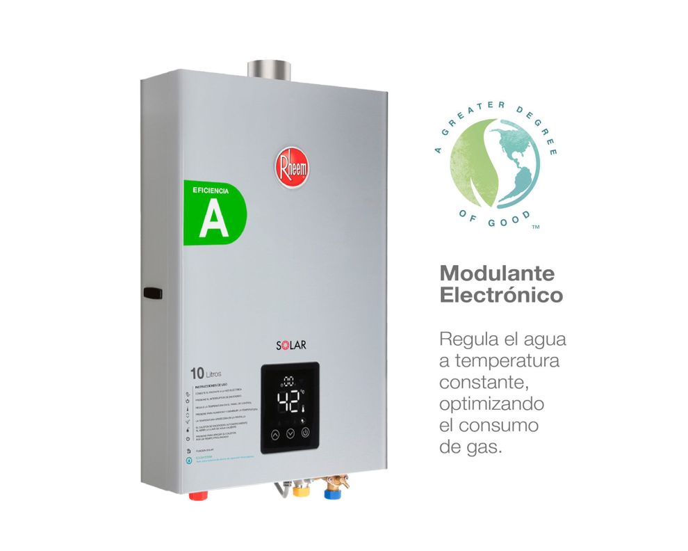 Calefont tiro forzado 10 litros Prestige gas natural-2