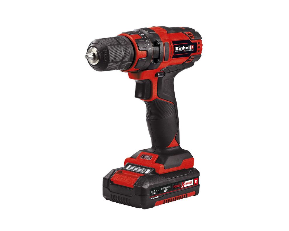 Taladro atornillador inalámbrico 18V 10mm TC-DC 18/35 Li + batería 1,5 Ah Einhell-1