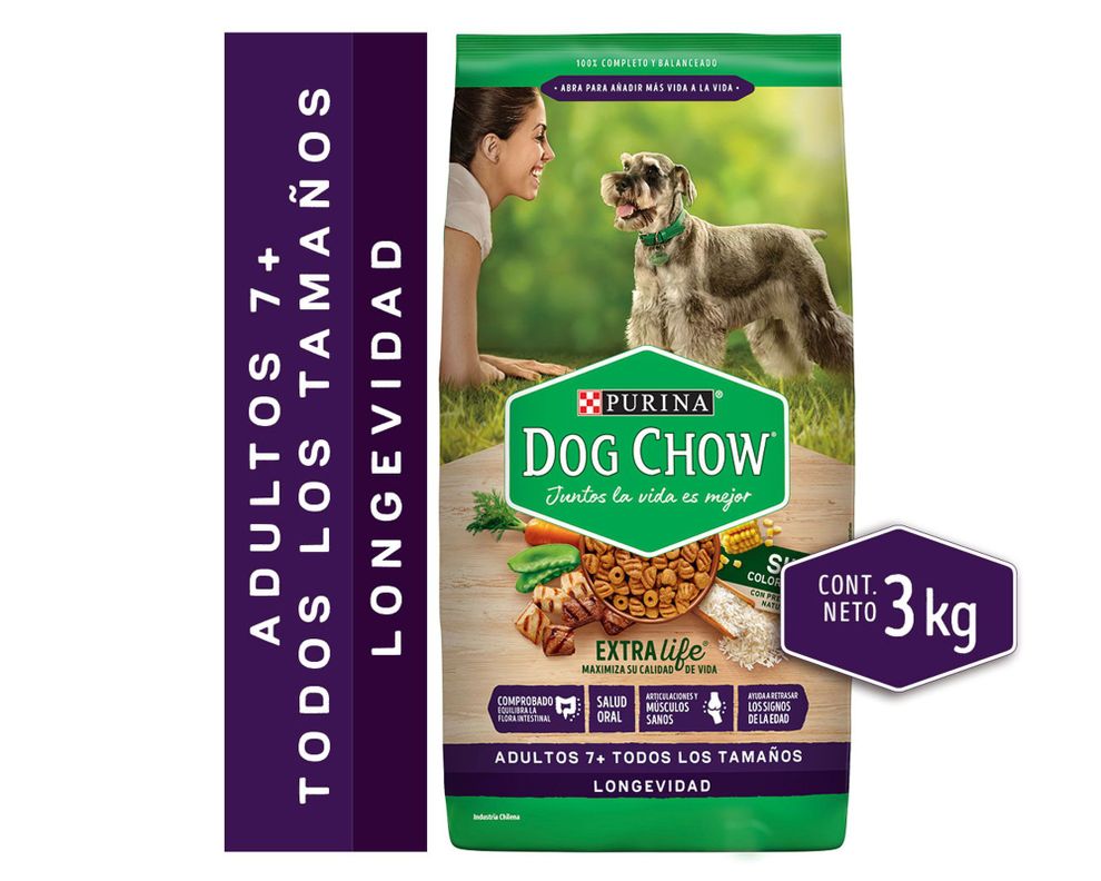 Alimento perro senior 3 kg Dog Chow.-0