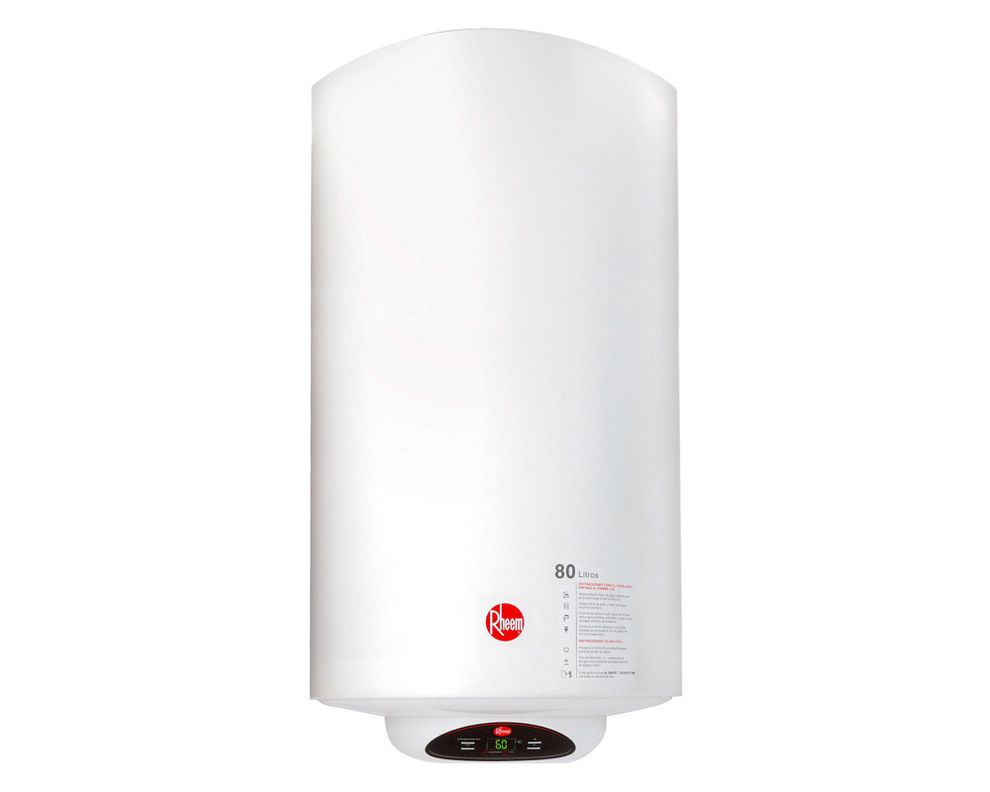 Termo eléctrico digital 80 litros blanco Rheem.-7