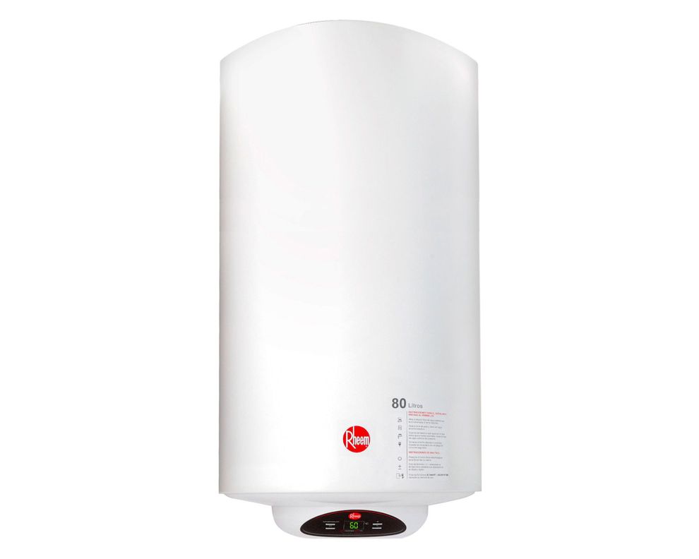 Termo eléctrico digital 80 litros blanco Rheem.-0