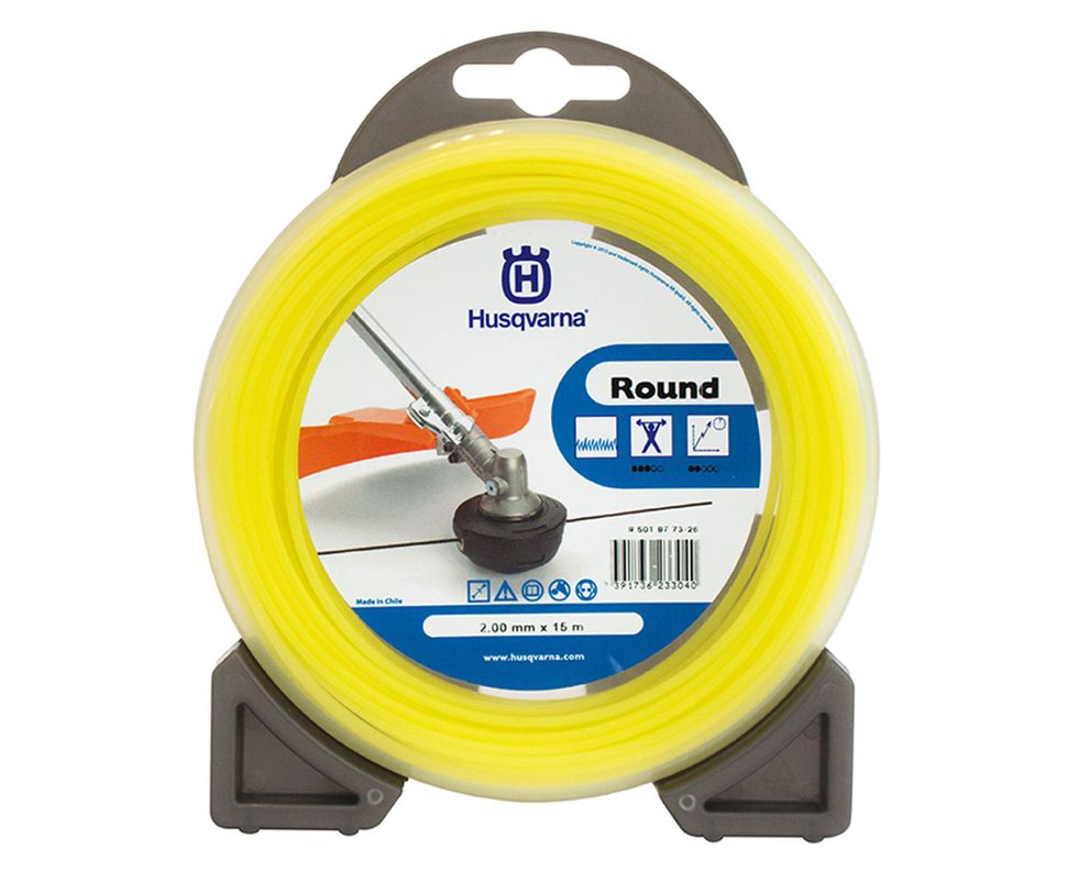 Nylon 2,0 mm x 15 m Husqvarna.-0