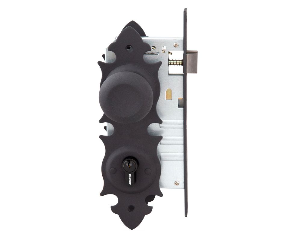 Cerradura embutir pomo acceso principal negro Oister-0