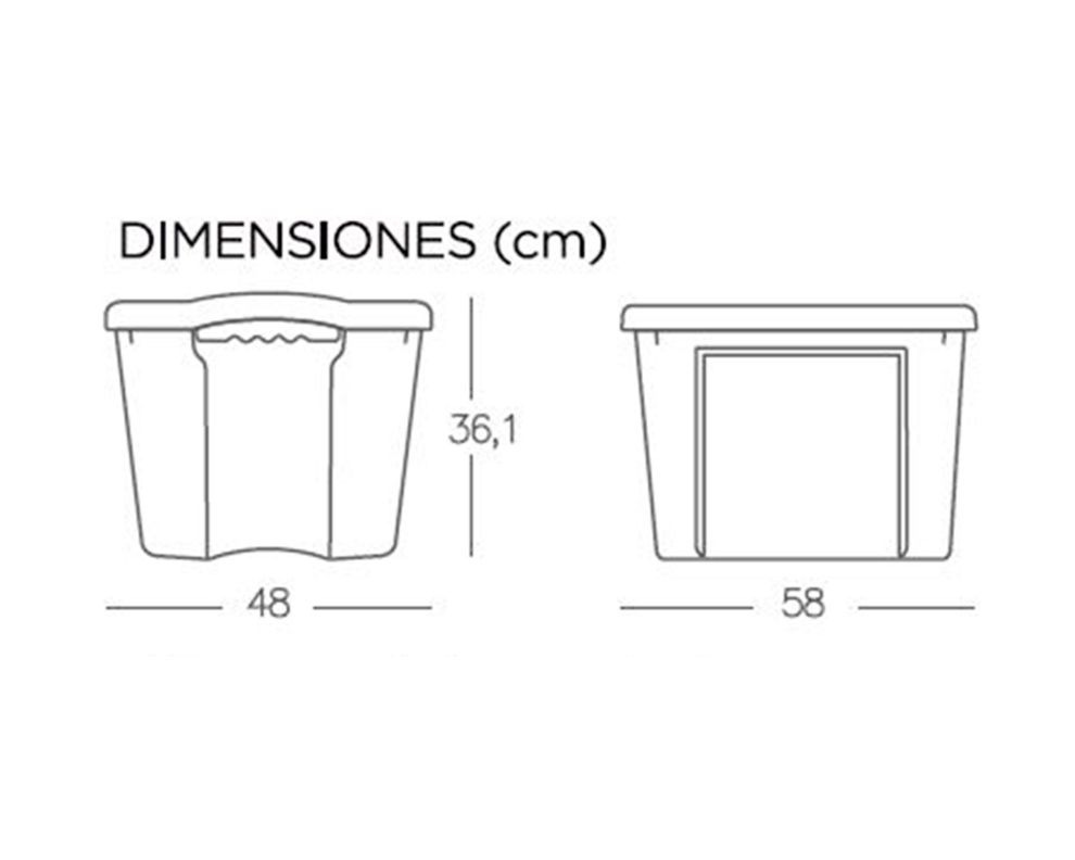 Caja organizadora 71 litros Clarity Wenco.-2