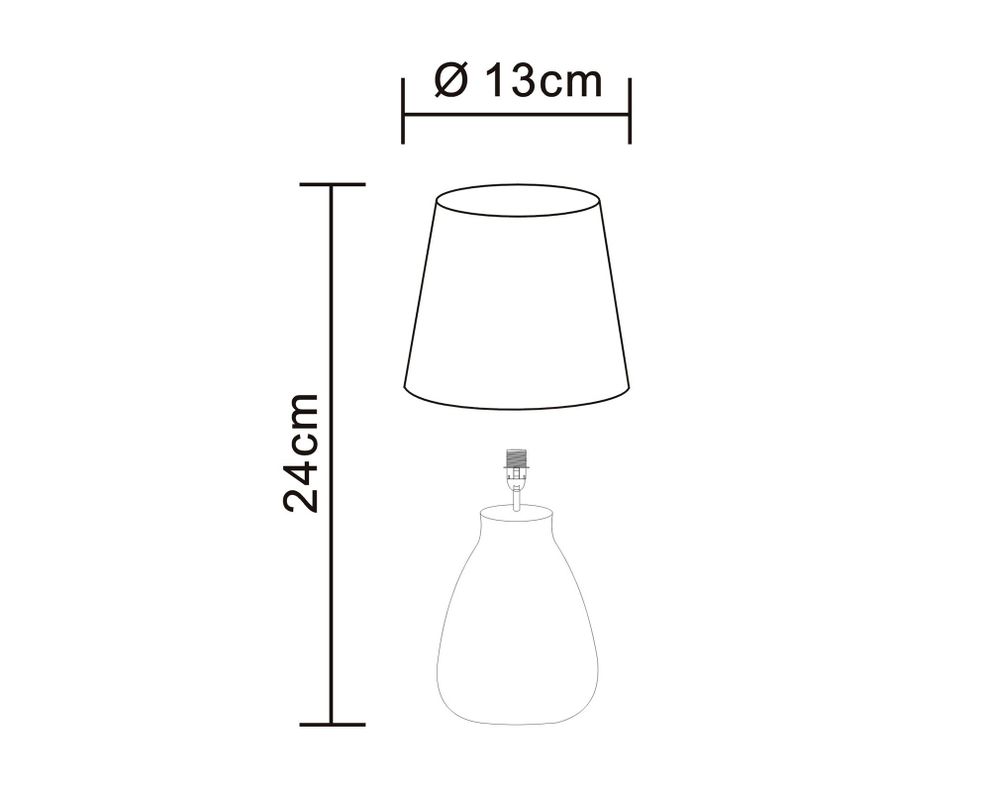 Lámpara sobremesa 1L E27 Agost 2 2 unidades Abitare-4