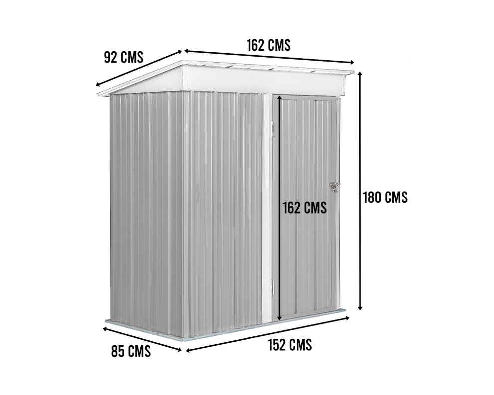 Bodega jardín con repisas 162x92x180 cm Boxshed verde-4