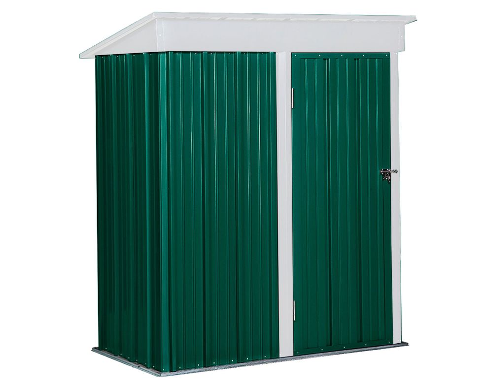 Bodega jardín con repisas 162x92x180 cm Boxshed verde-1
