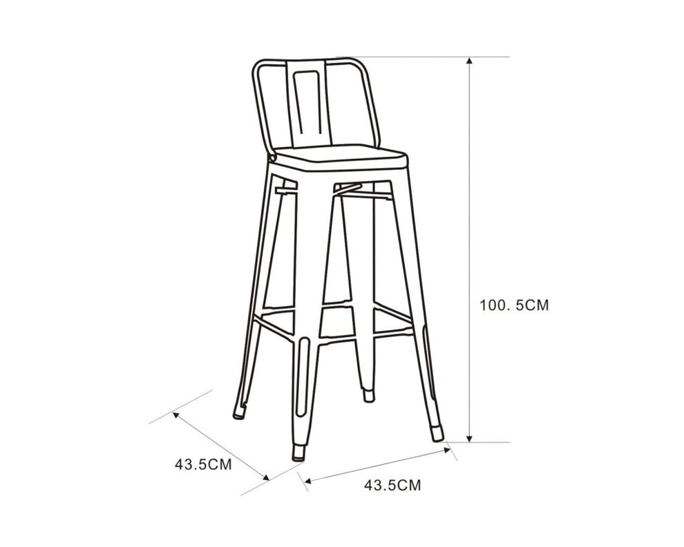 Silla bar Spot cooper blanco-5