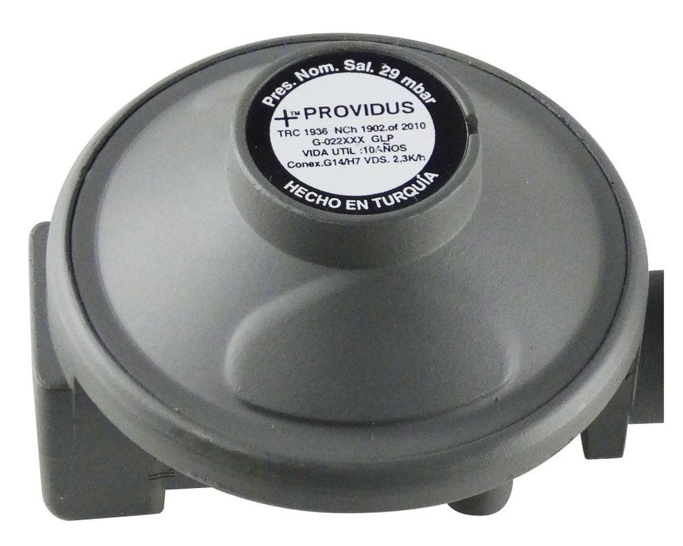 Regulador de gas 45 kg TRC-1936 gris + 2 flexibles-2