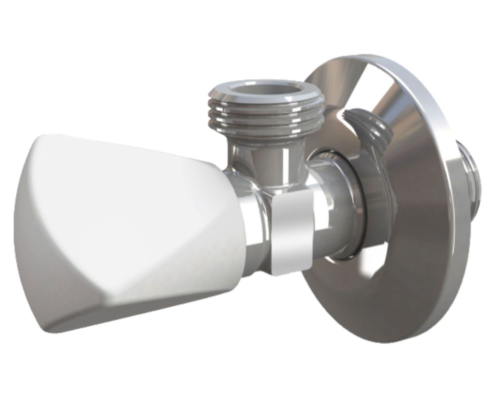 Llave angular 1/2'' HE blanco-0