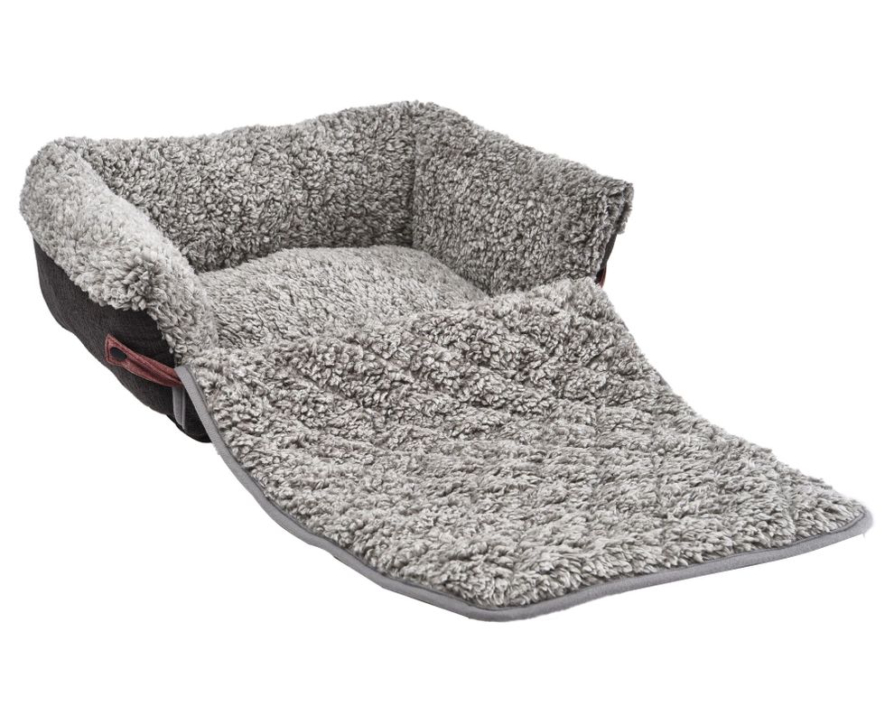 Cama mascota S con manta protectora Pet's fun-0