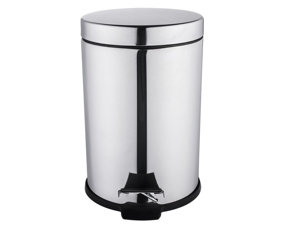 Basurero 2.8 litros pedal cromado Cotidiana.-0