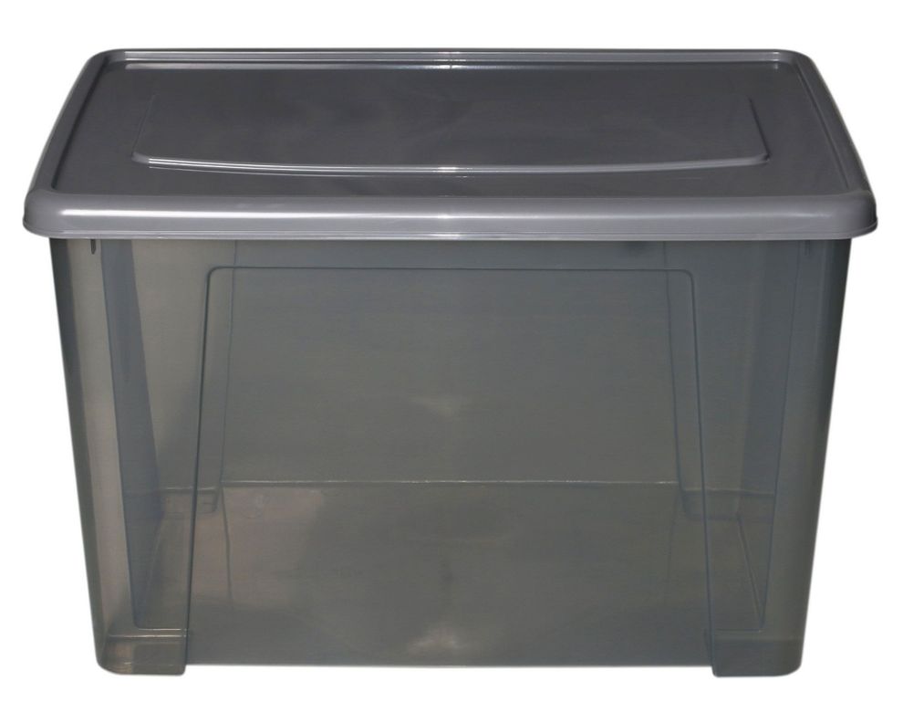 Caja organizadora 60 litros gris Cotidiana.-0