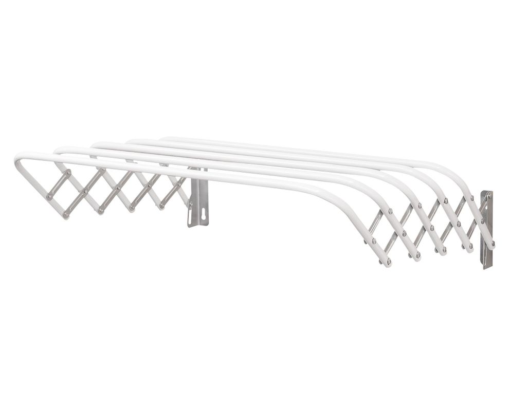 Tendedero plegable 60 cm blanco Cotidiana.-0