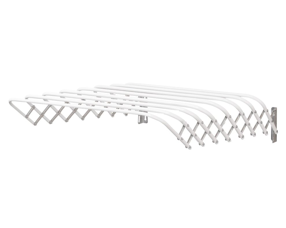 Tendedero plegable 80 cm blanco Cotidiana.-0