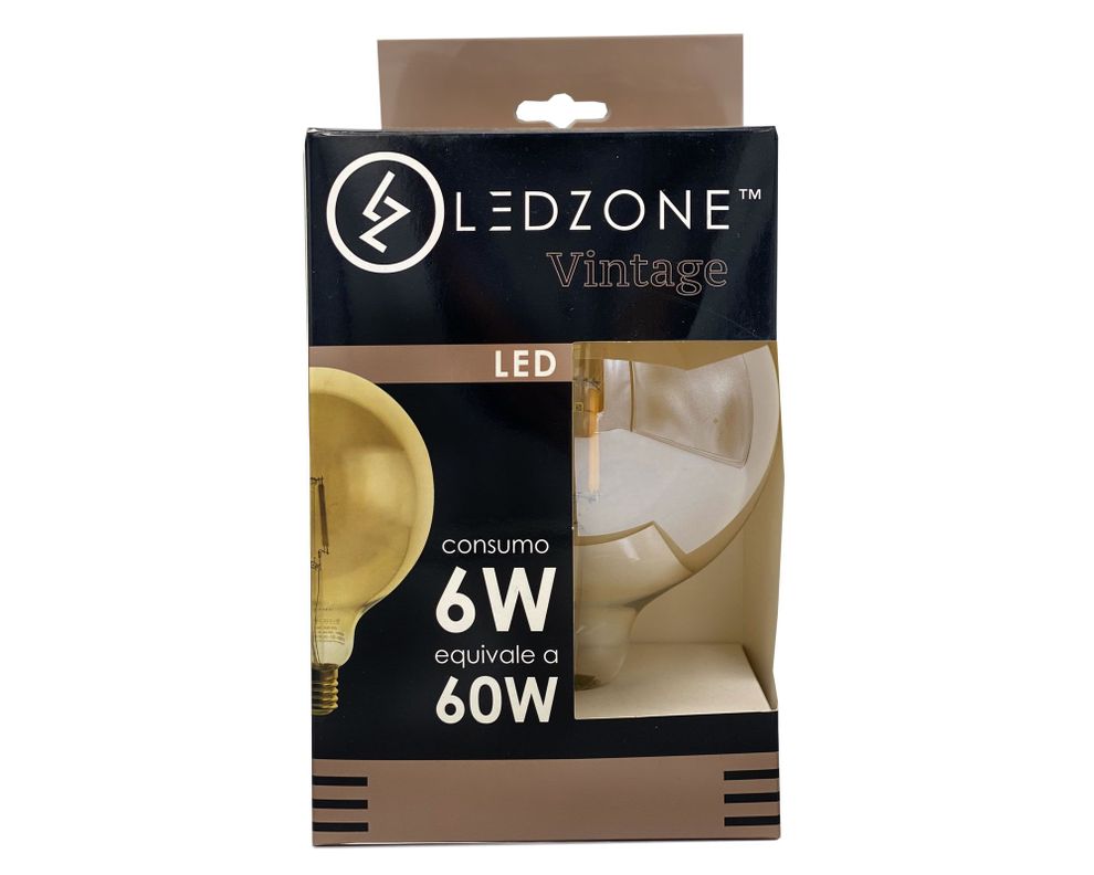 Ampolleta LED 6W E27 luz cálida Vintage Ledzone-1