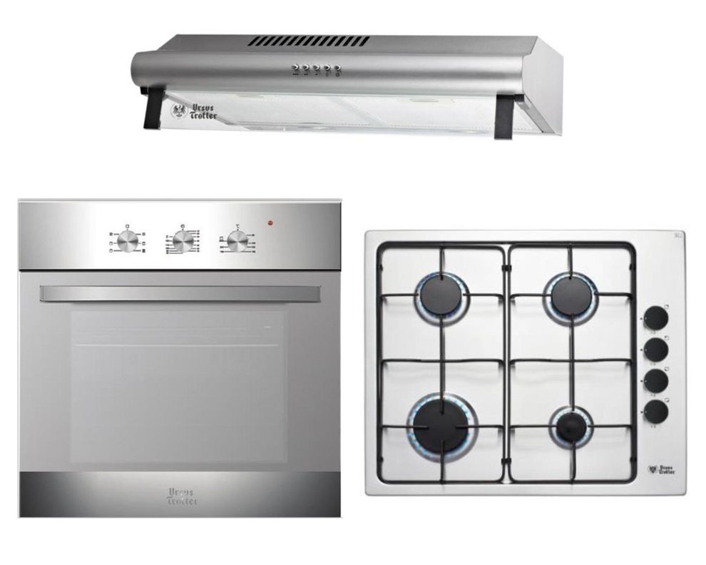 Kit empotrable camapana + encimera 4 quemadores + horno 56 lt EPC4 Reflex-0