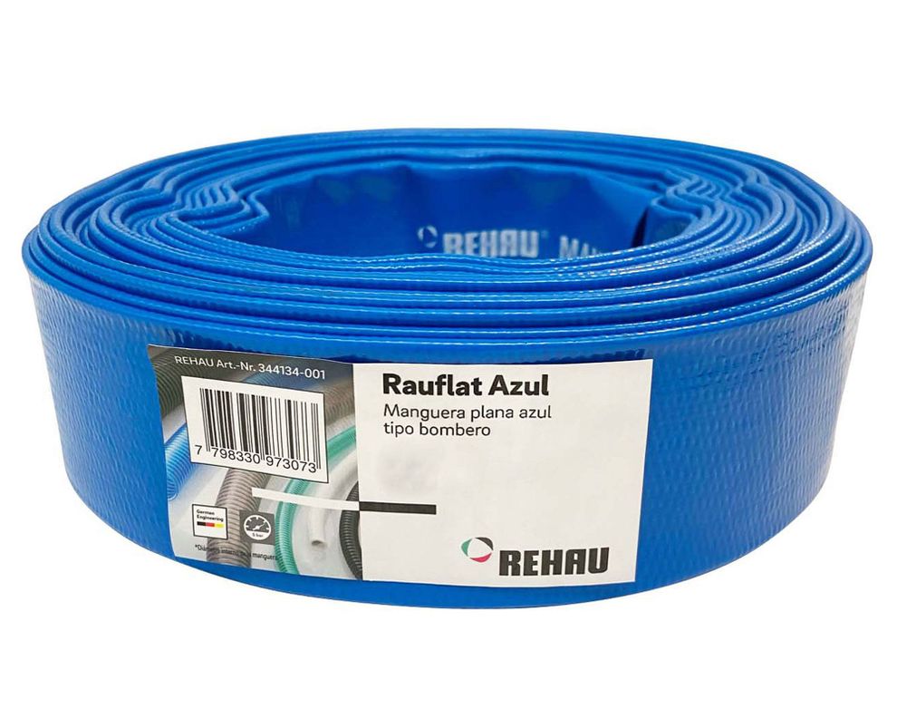 Manguera 3''x10 m Rauflat azul Rehau.-0