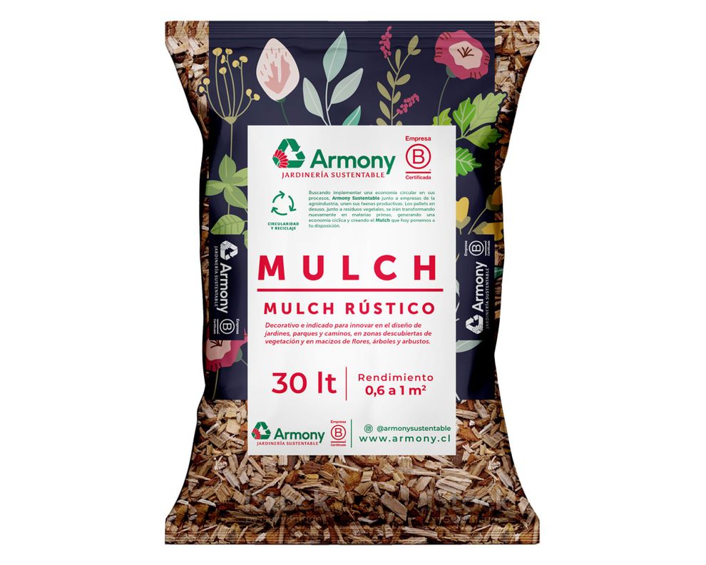 Mulch rústico 30 litros café Armony.-0
