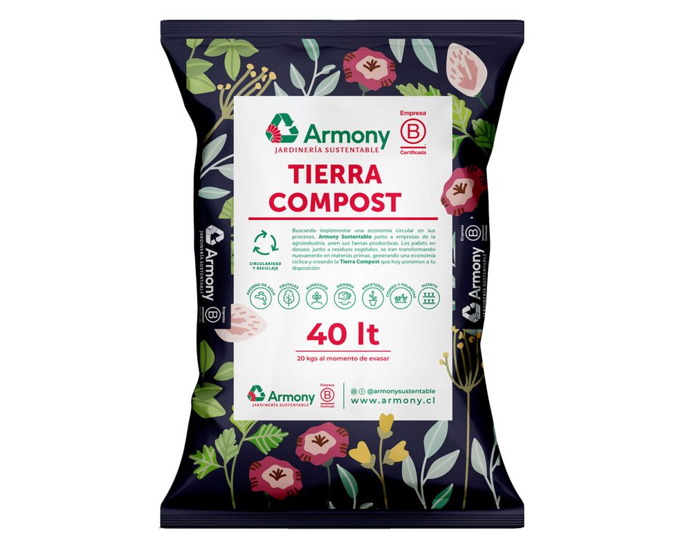 Tierra compost 40 litros Armony.-0