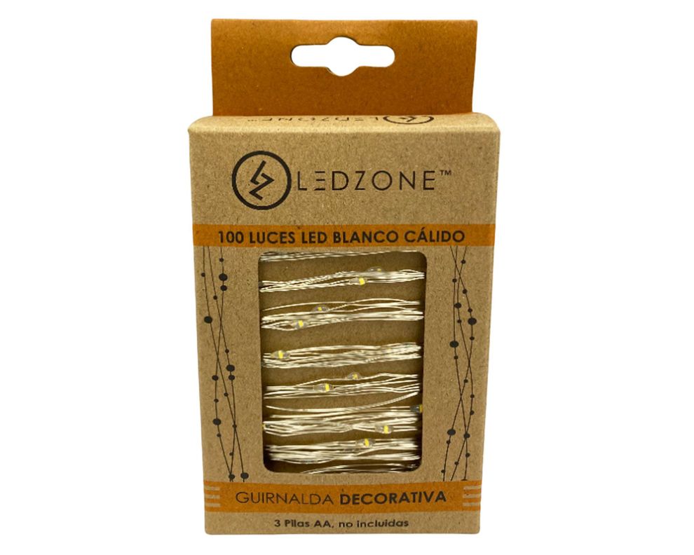 Guirnalda LED 100L luz blanca Ledzone.-0