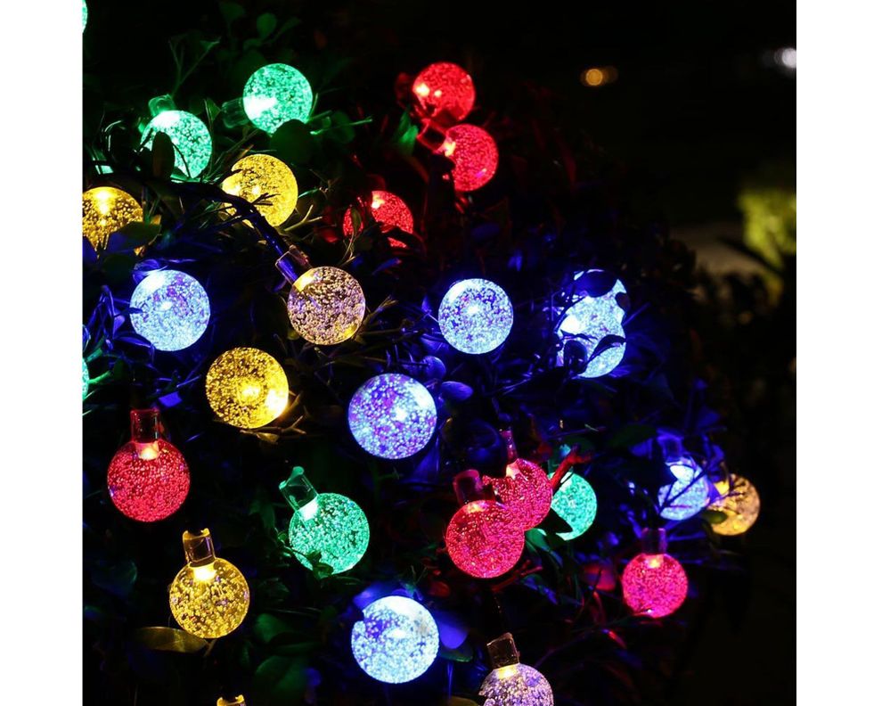 Guirnalda solar 20L luces multicolores Ledzone.-2