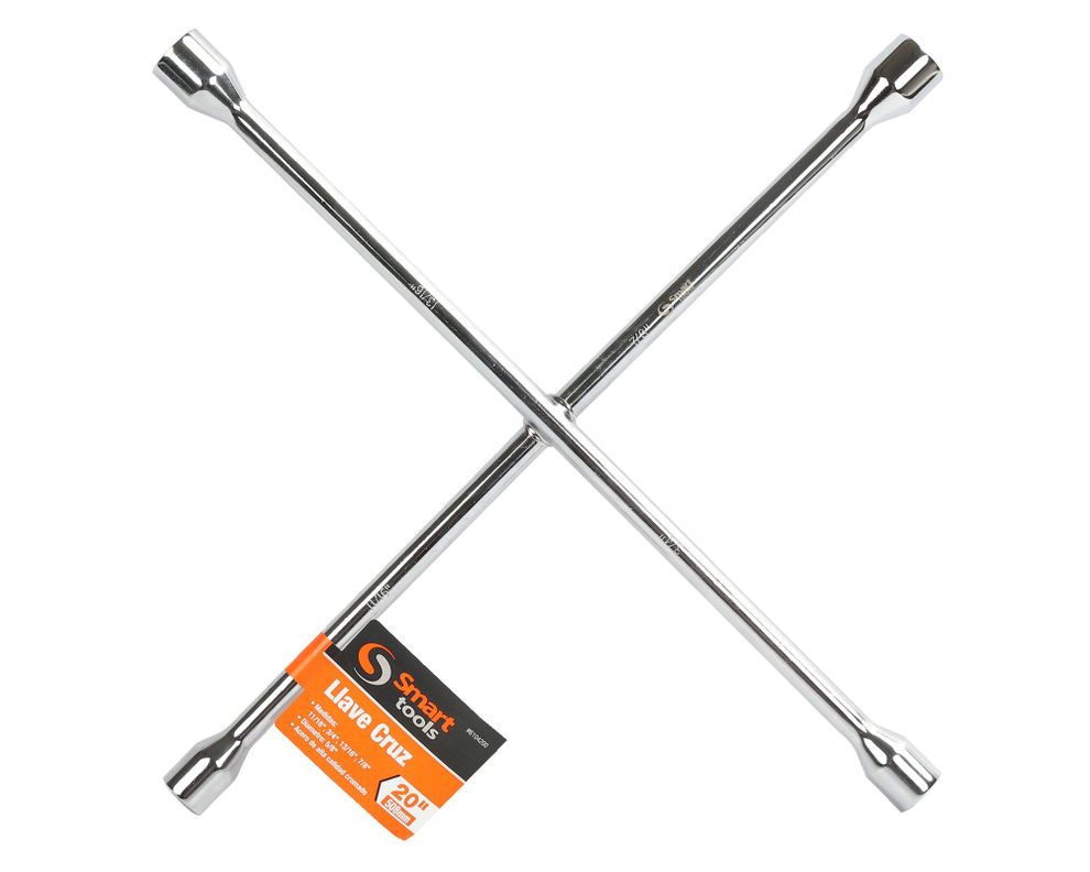 Llave cruz 20'' 6104200 cromado Smart Tools-0