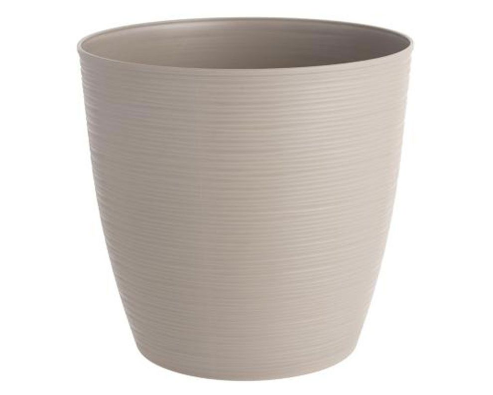 Macetero 33 cm piedra taupe Reyplast-0