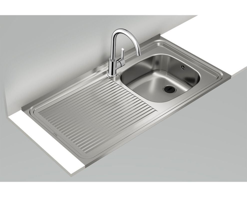 Lavaplatos sobreponer izquierdo inox Teka-7