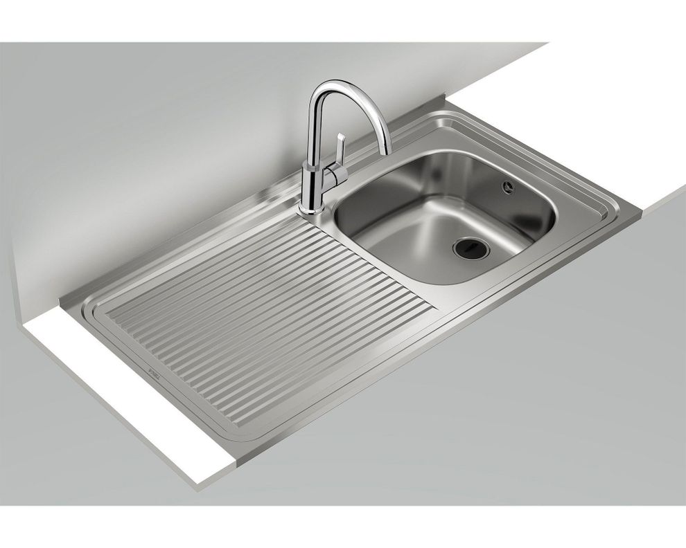 Lavaplatos sobreponer izquierdo inox Teka-3