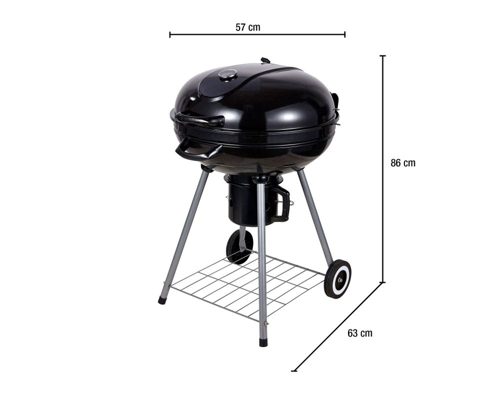 Parrilla a carbón Kettle XL negro-9