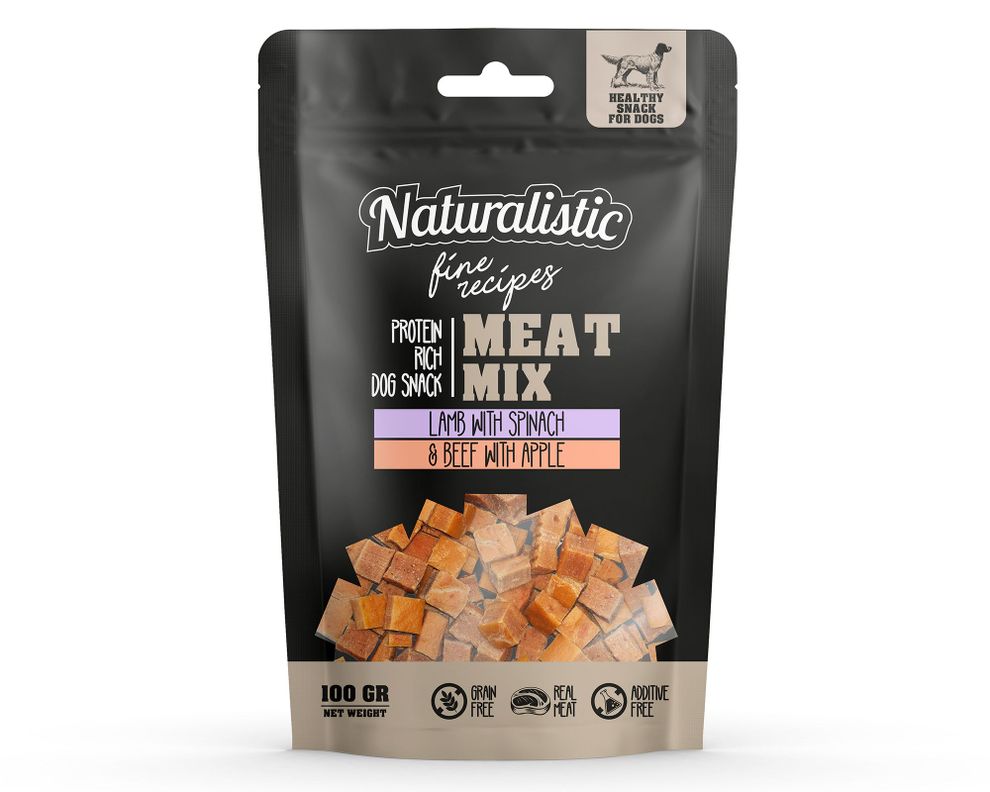 Snack perro adulto 100 gr cordero manzana-0