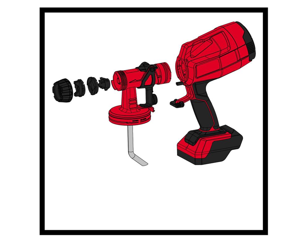 Pistola pintar inalámbrica TC-SY 18/60 Li-Solo Einhell-1